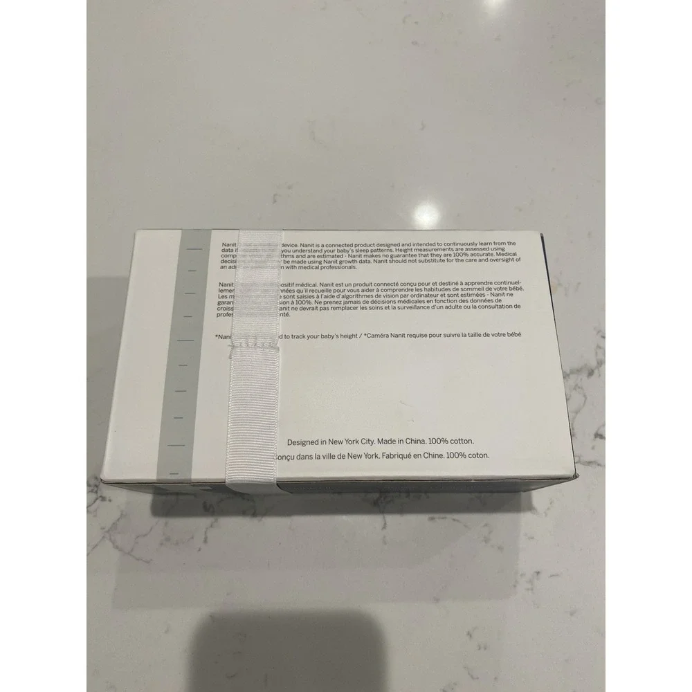 NEW Nanit Smart Sheets - Pebble Grey - Track Baby Growth & Height - NIB